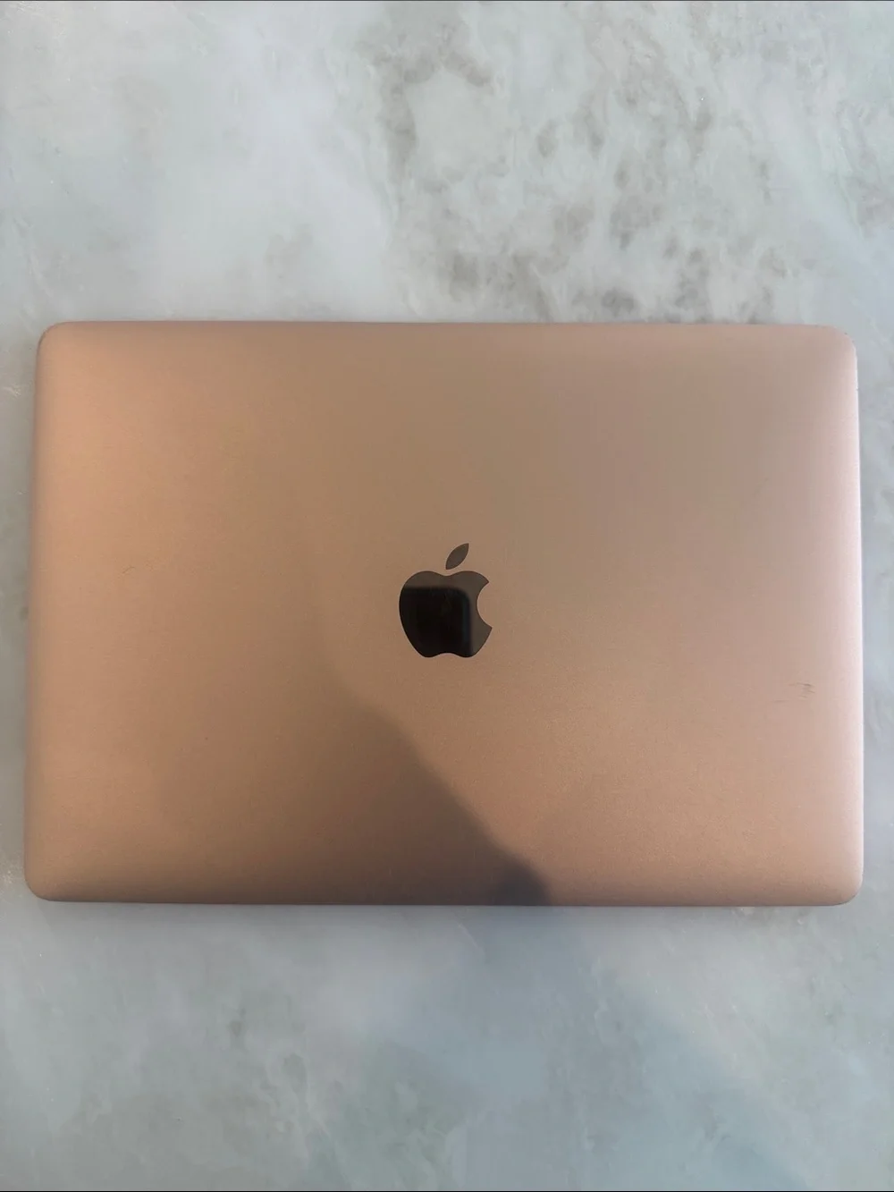 12’ Apple MacBook (2017)- Rose Gold Aluminum Laptop Top View